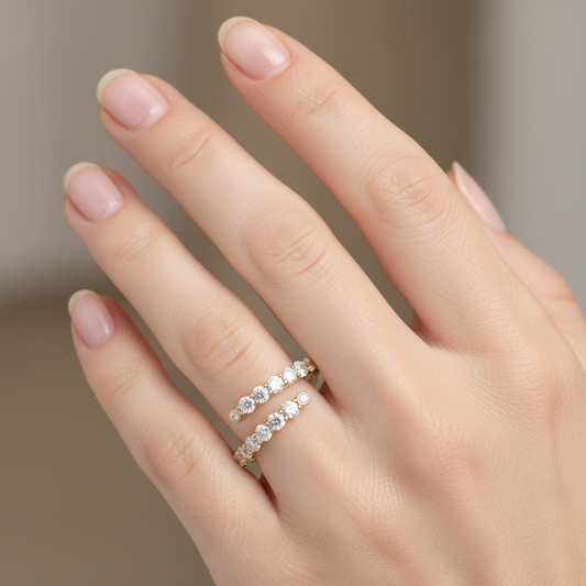 ANILLO ABIERTO DIAMANTES