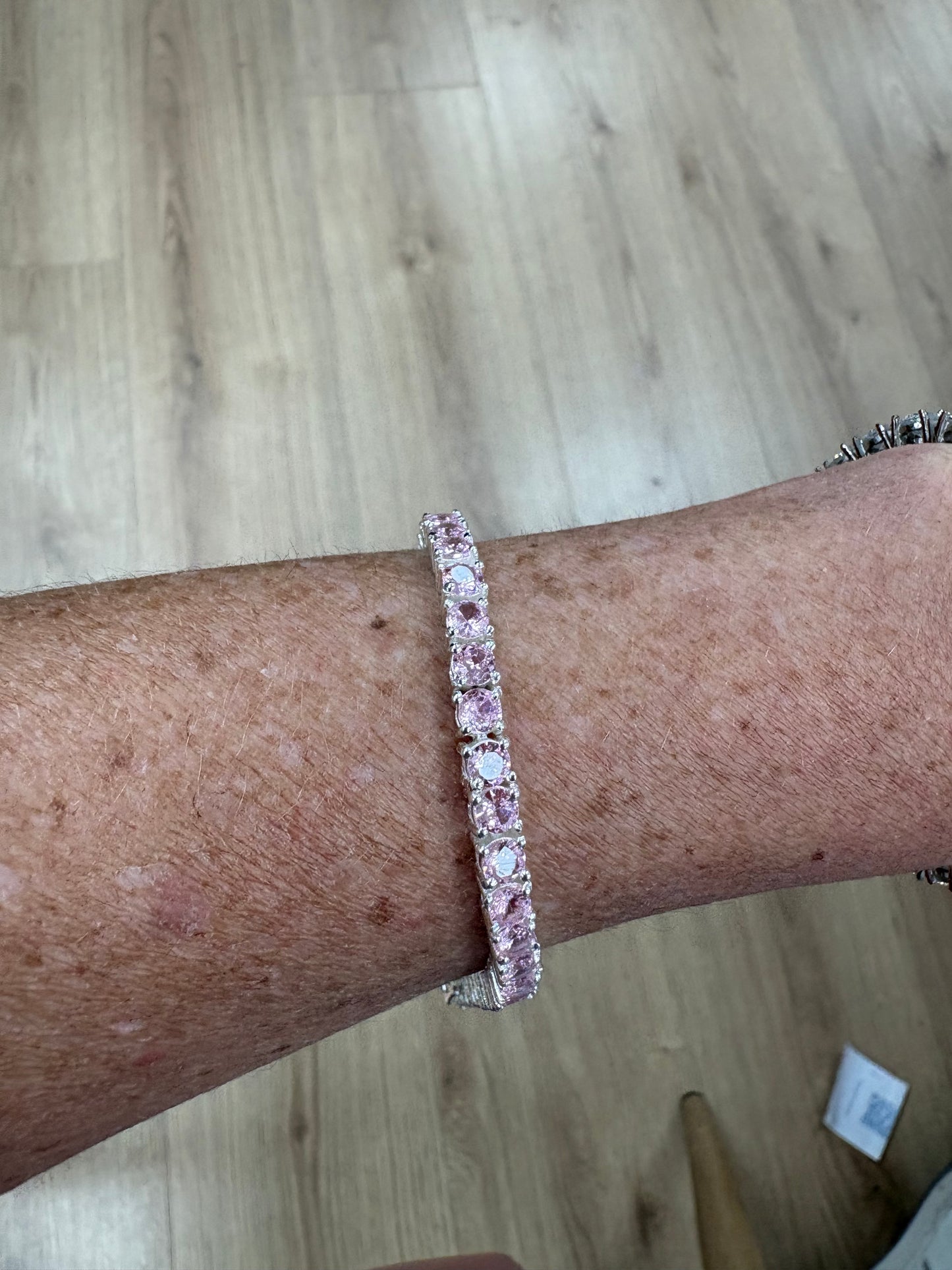 PULSERA PLATA KUNZITA