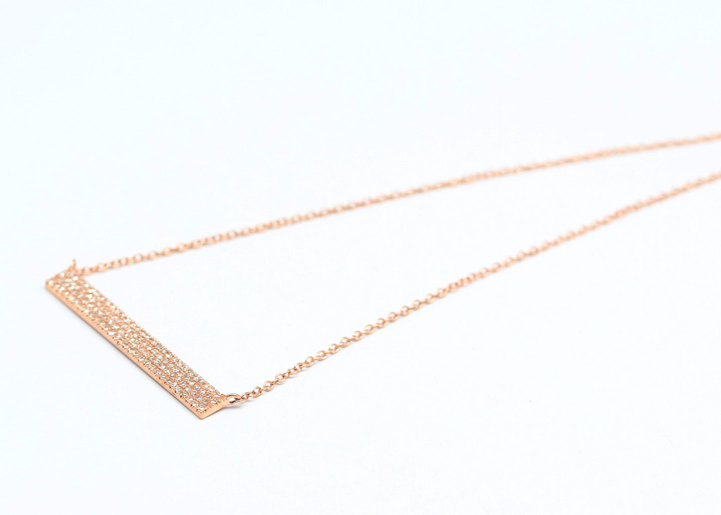 COLLAR BARRA DIAMANTES