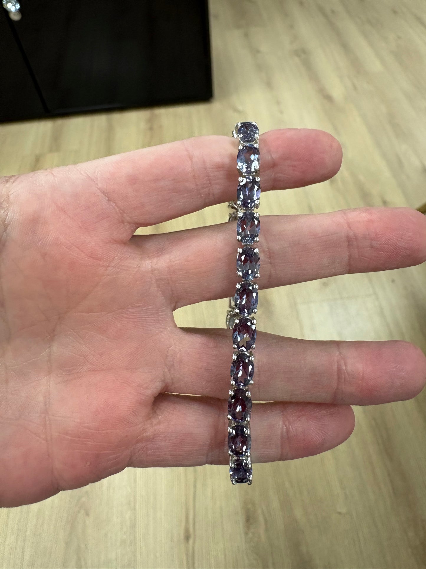 PULSERA ALEJANDRITA PLATA