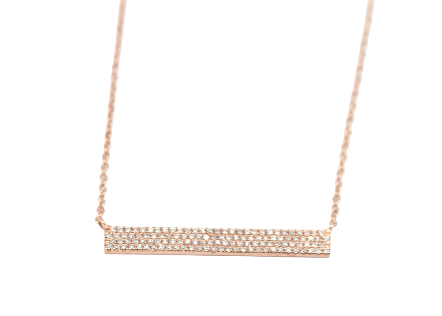 COLLAR BARRA DIAMANTES