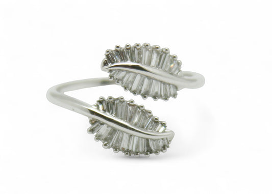 ANILLO HOJAS BAGUETTES