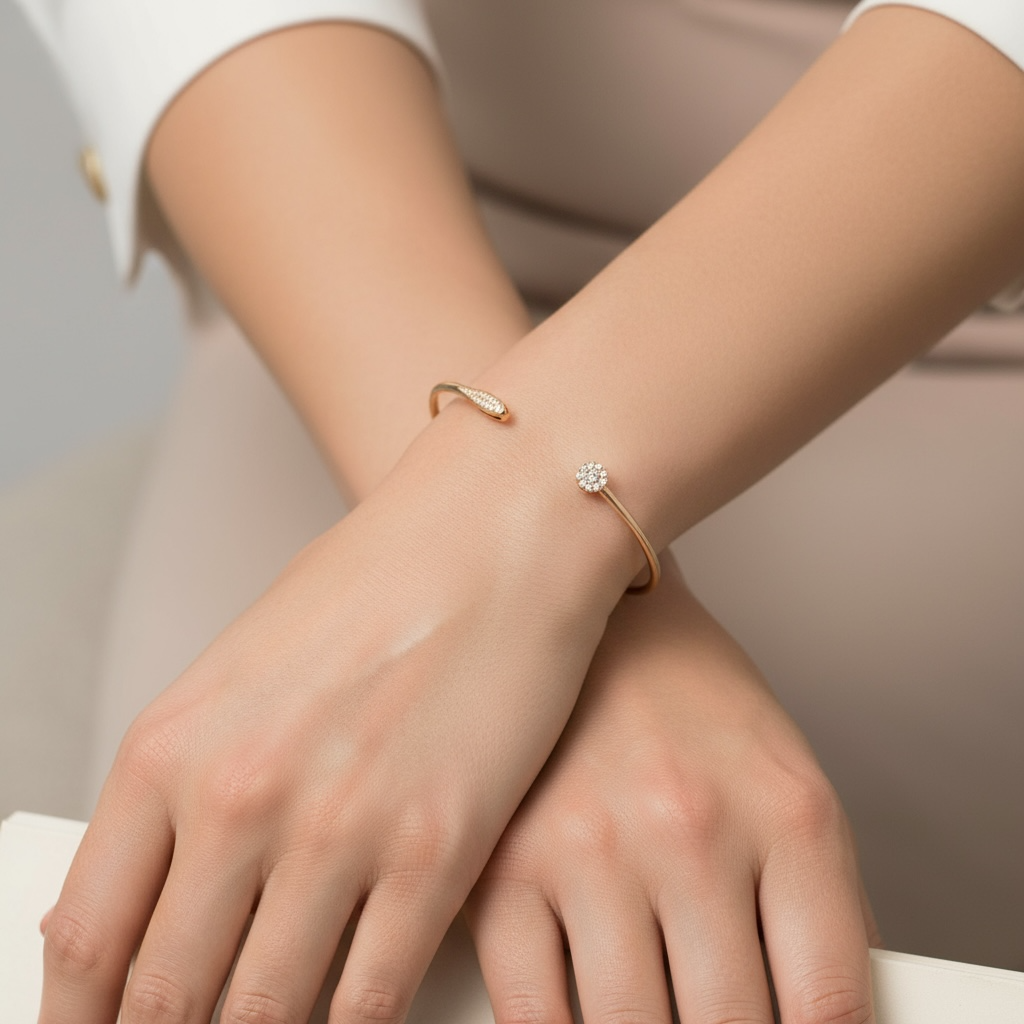 PULSERA RIGIDA ORO AMARILLO