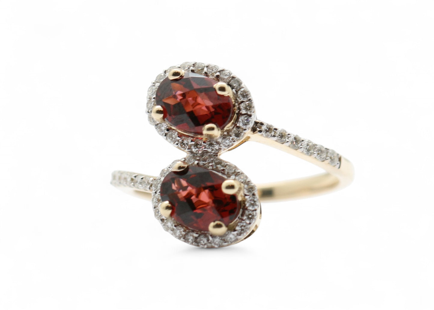 ANILLO DOBLE GRANATE