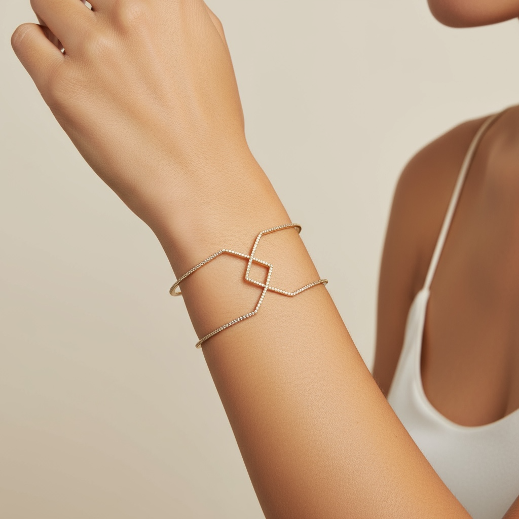 BANGLE ORO AMARILLO DIAMANTES