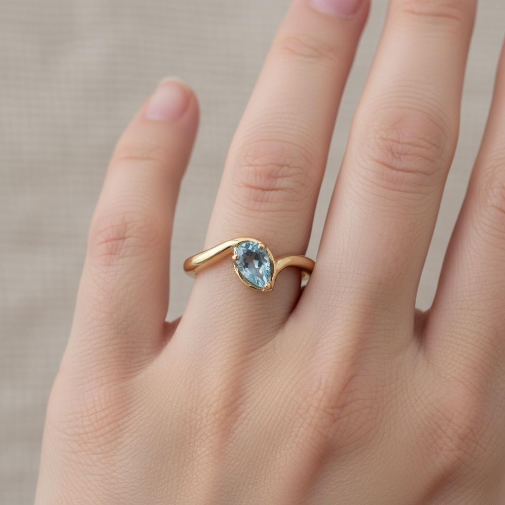 ANILLO PINKY TOPACIO