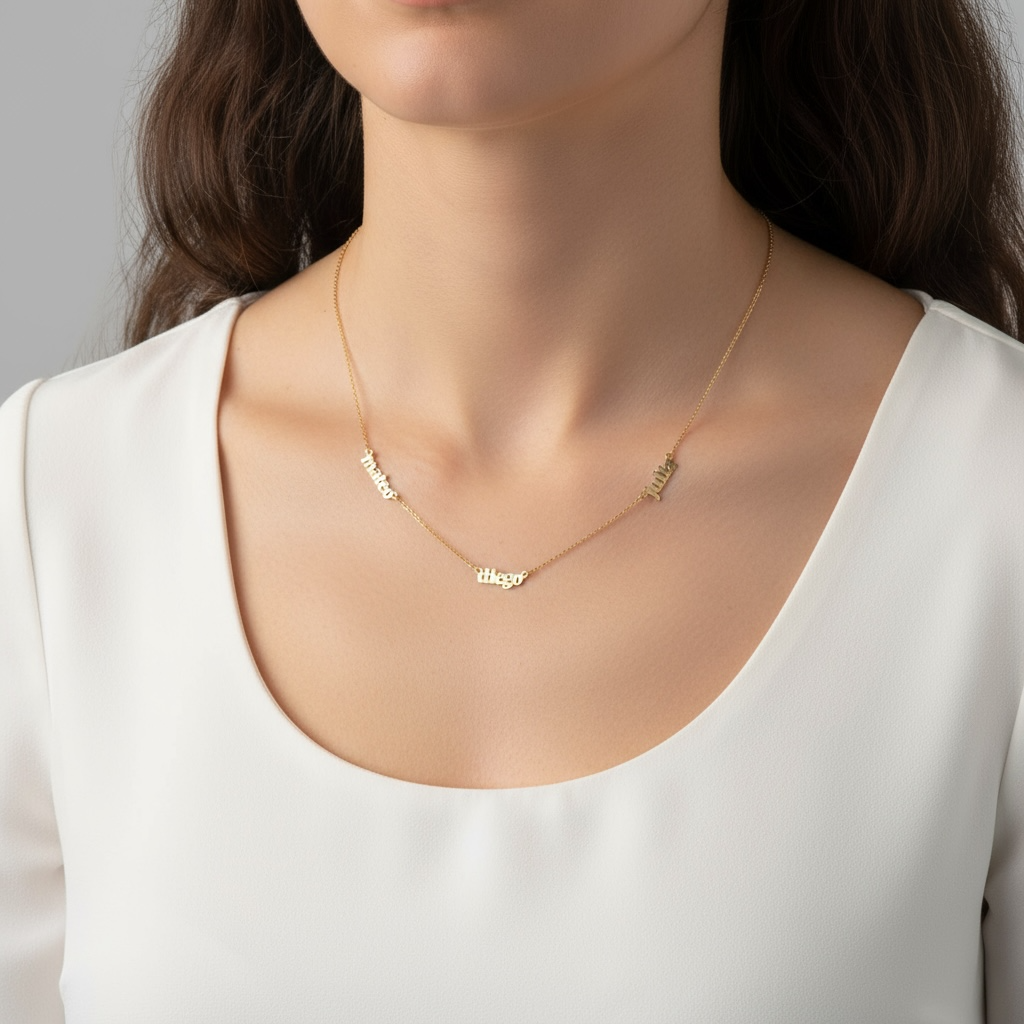 COLLARES 3 NOMBRES (SOBRE PEDIDO)