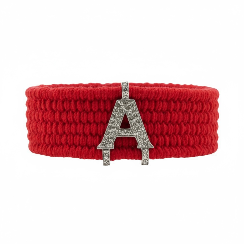 PULSERA PLATA INICIALES Y DIAMANTES