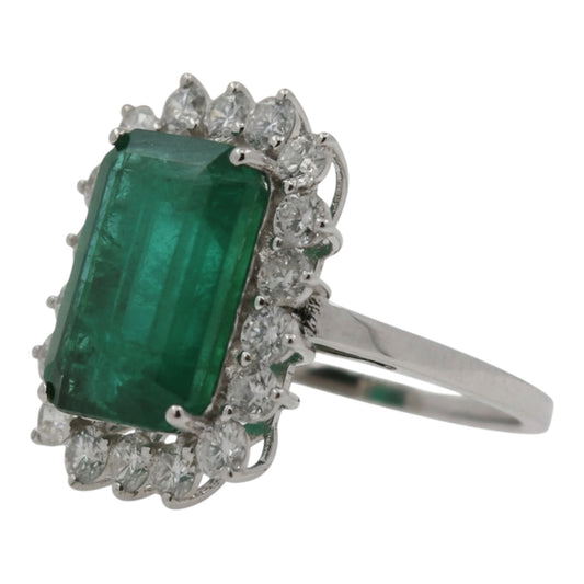 ANILLO ESMERALDA RECTANGULAR