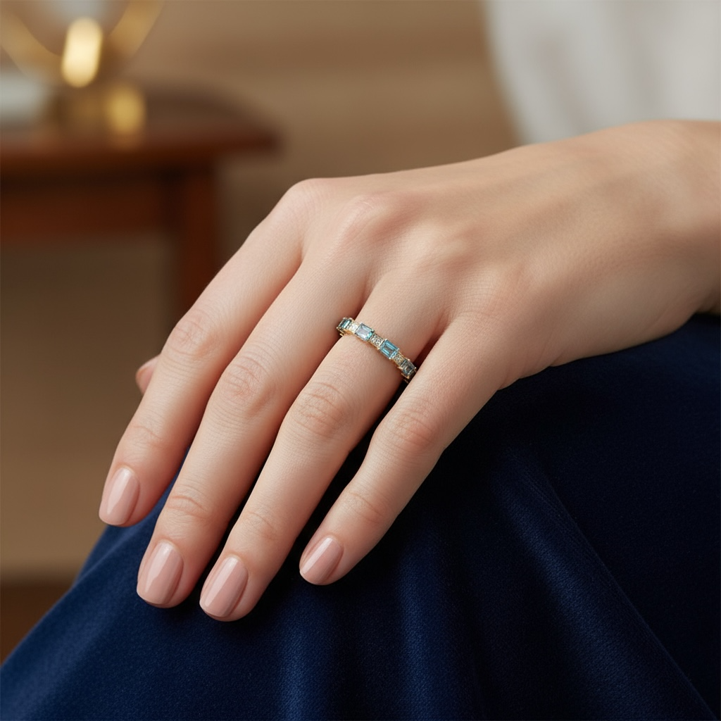 ANILLO TOPACIO DIAMANTES