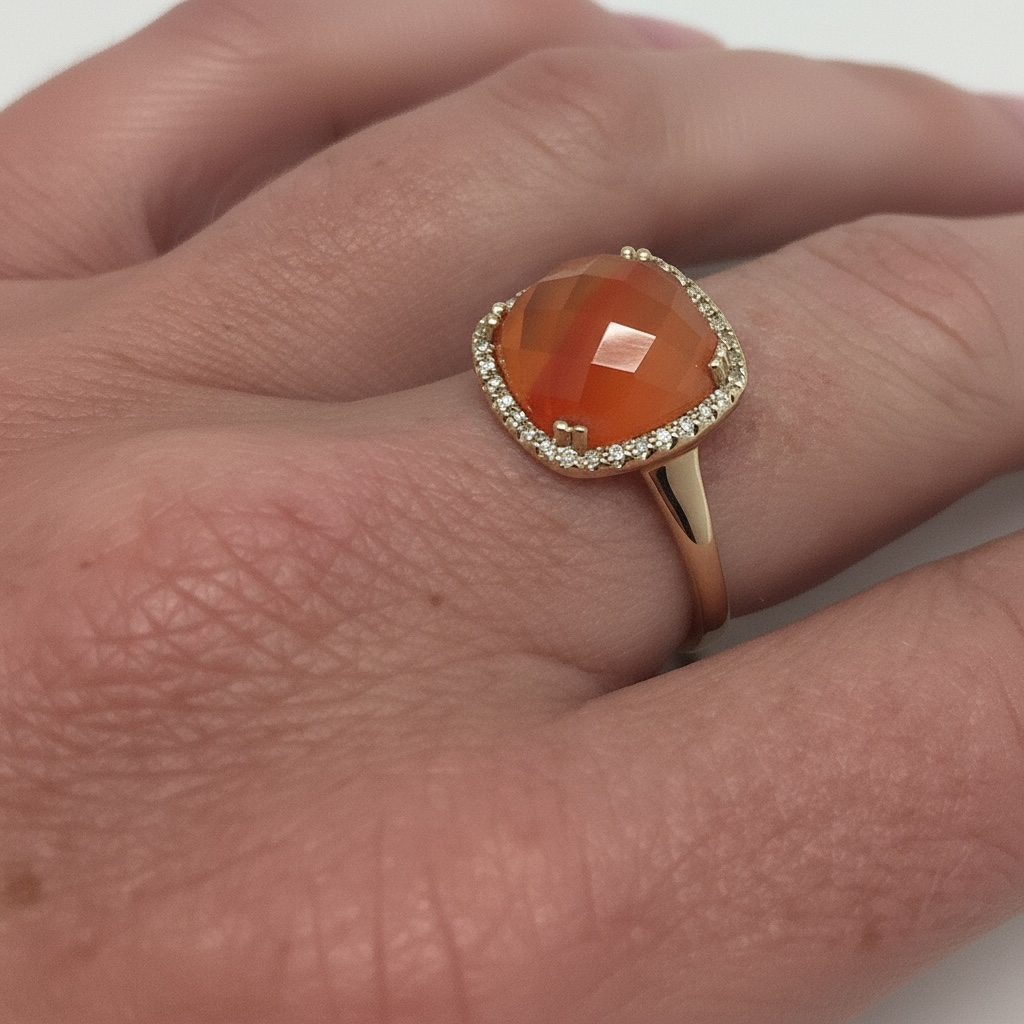 ANILLO CUADRADO CORALINA