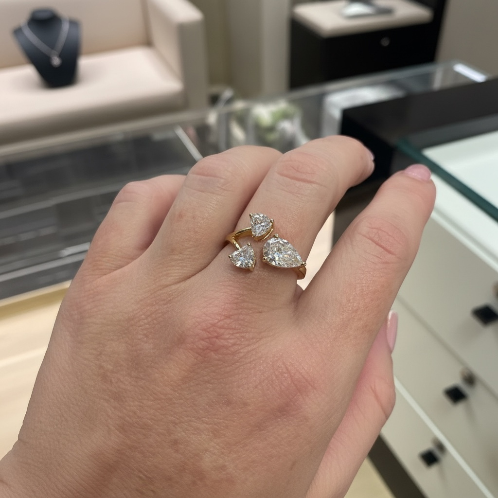 ANILLO TRES DIAMANTES LAB GROWN