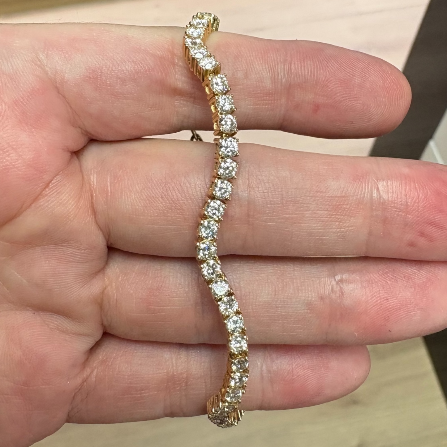 PULSERA WAVY LAB GROWN