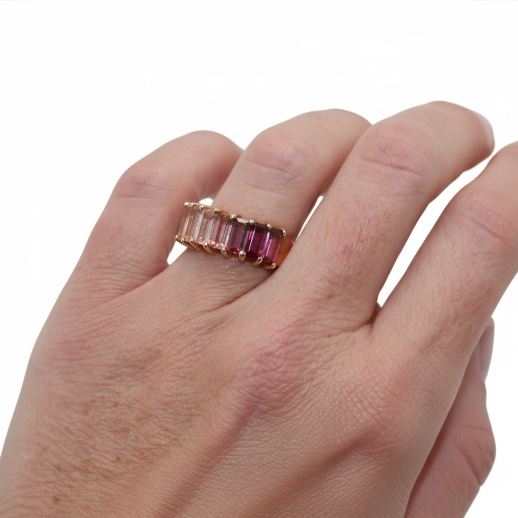 ANILLO TURMALINA ROSA