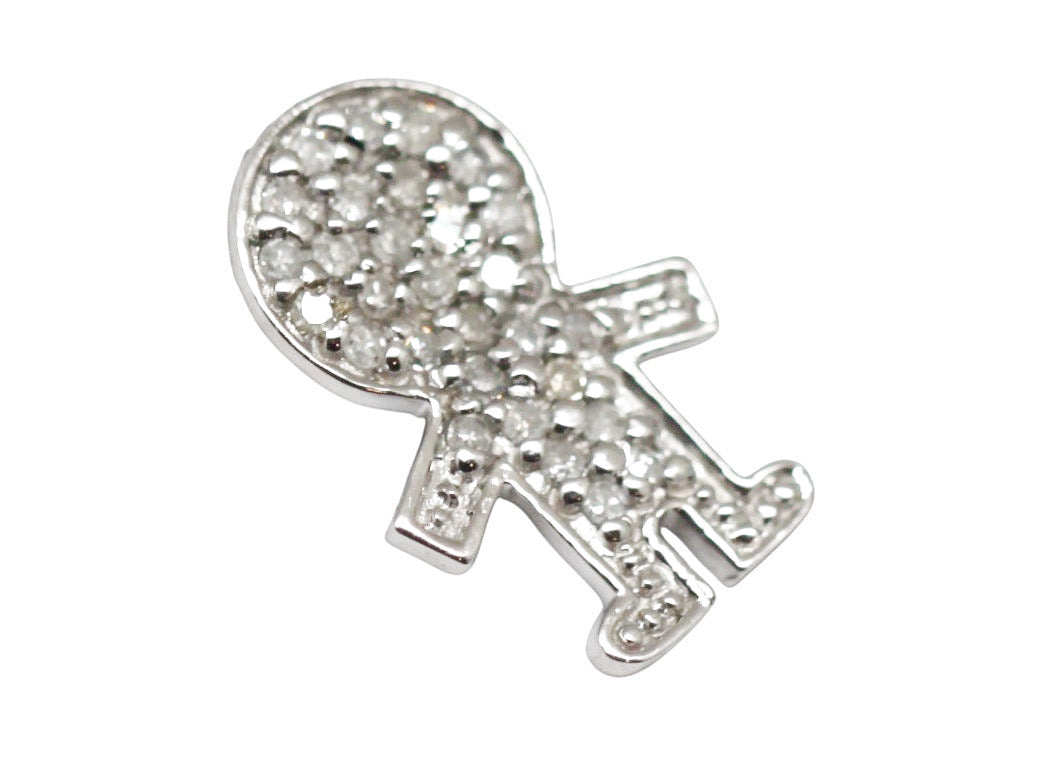 DIJE MUÑECO ORO Y DIAMANTES