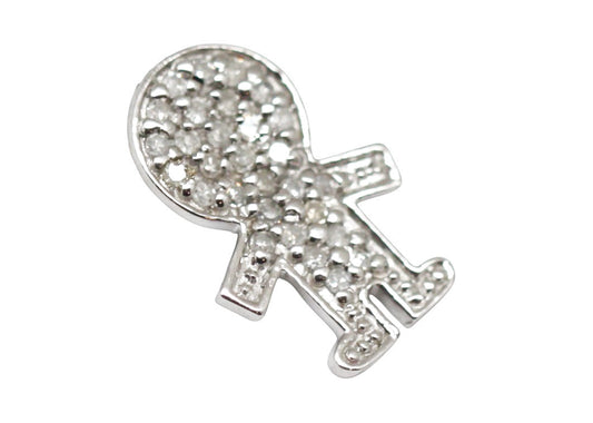 DIJE MUÑECO ORO Y DIAMANTES