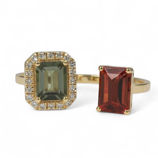 ANILLO ABIERTO TURMALINA