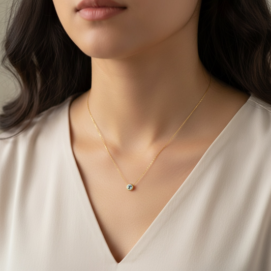 COLLAR TOPACIO BISEL