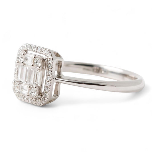 ANILLO RECTANGULO DIAMANTES