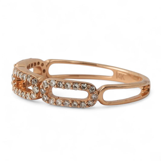 ANILLO LINKS ORO ROSA