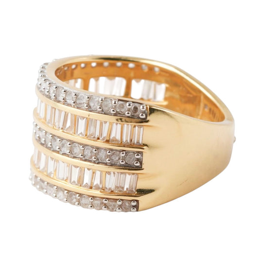 ANILLO TRIPLE FILA DIAMANTES