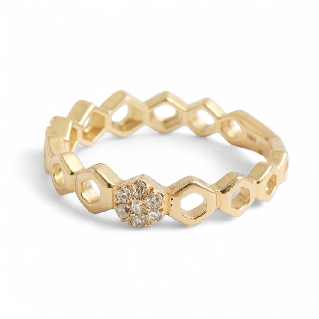 ANILLO ROMBO DIAMANTES