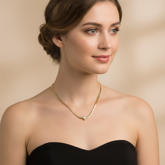 COLLAR SOLITARIO DIAMANTE