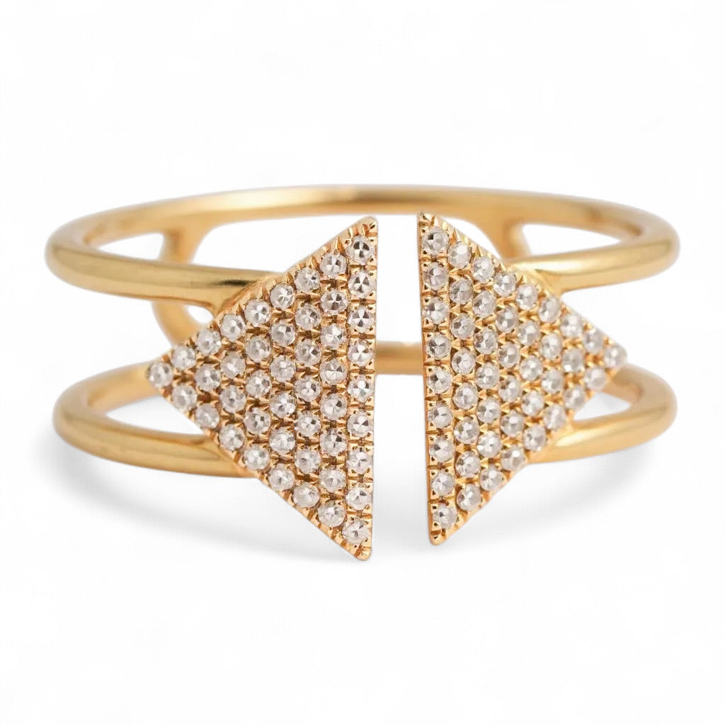 ANILLO FLECHAS DIAMANTES