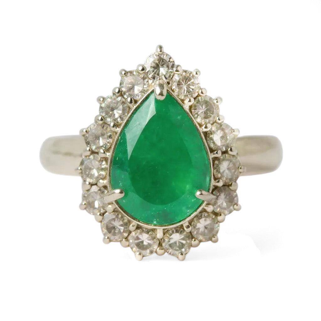 ANILLO ESMERALDA GOTA