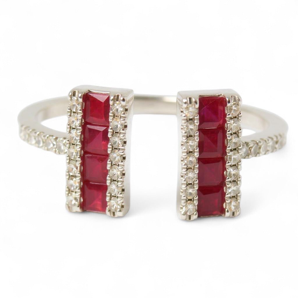 ANILLO ABIERTO RUBIES