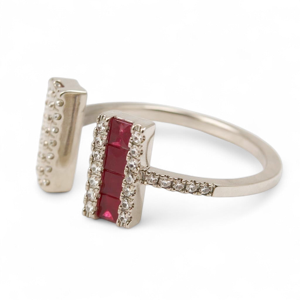 ANILLO ABIERTO RUBIES