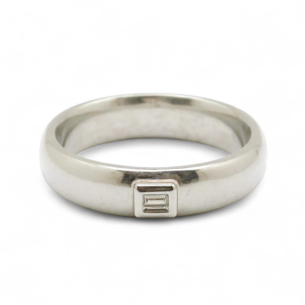 ANILLO DIAMANTE ORO BLANCO