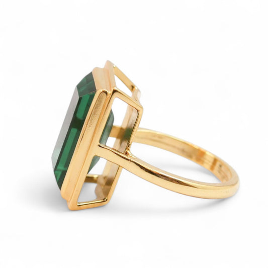 ANILLO BISEL ALTO OPCION PIEDRA A ELEGIR (SOBRE PEDIDO)