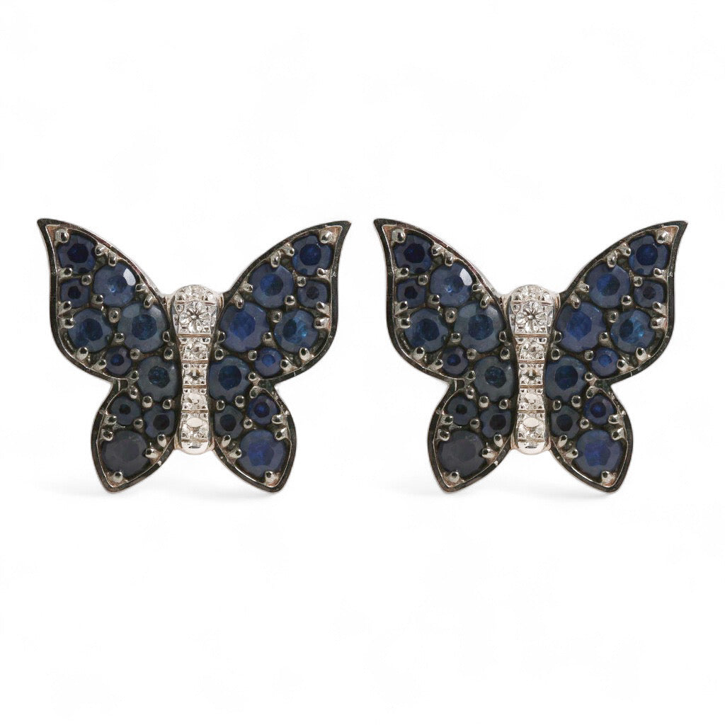 ARETES MARIPOSA ZAFIRO