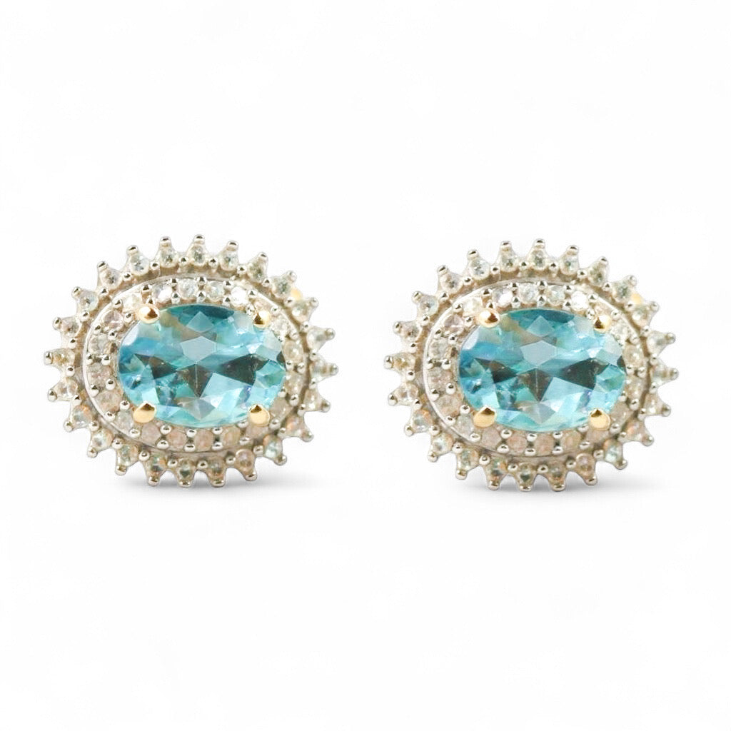 ARETES FLOR TOPACIO