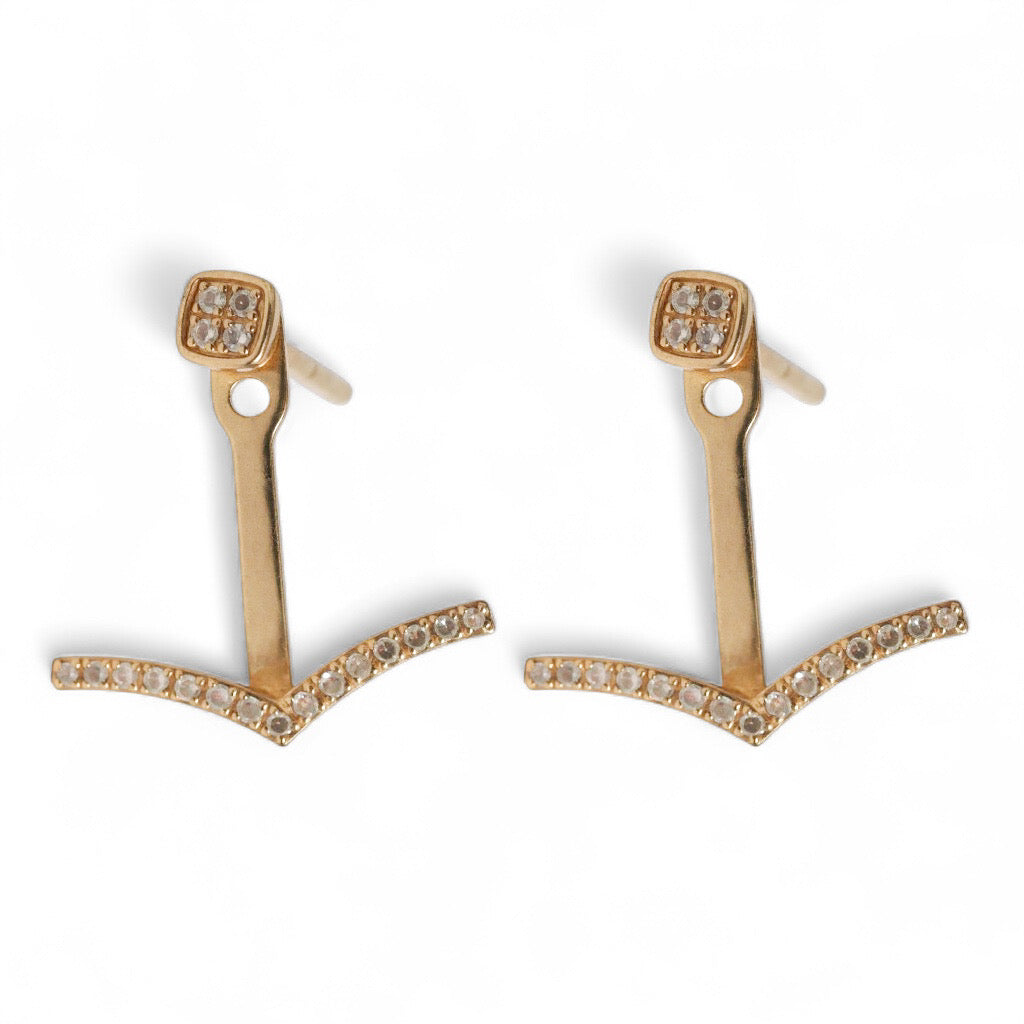 ARETES ANCLA DIAMANTES