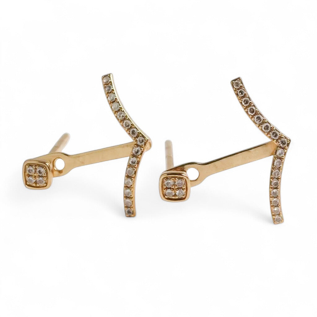 ARETES ANCLA DIAMANTES