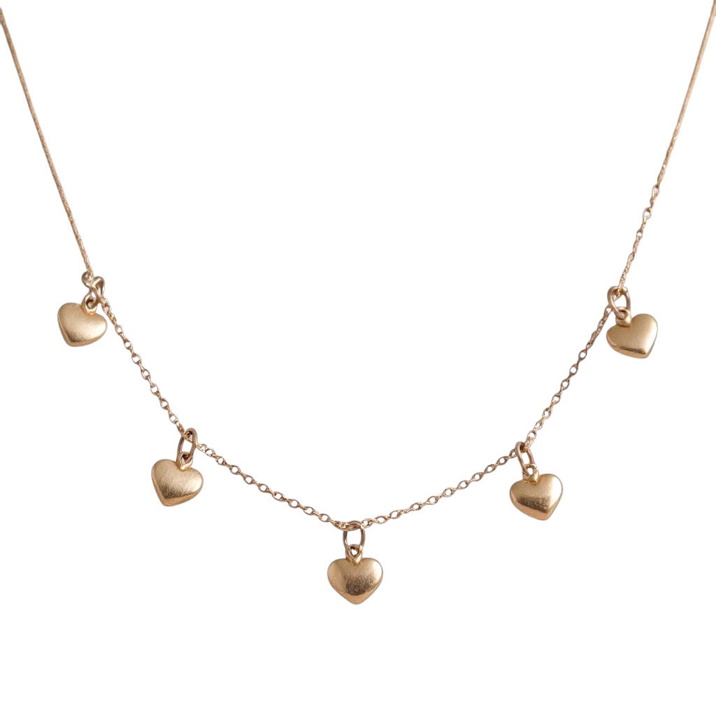 COLLAR CORAZONES COLGANTES