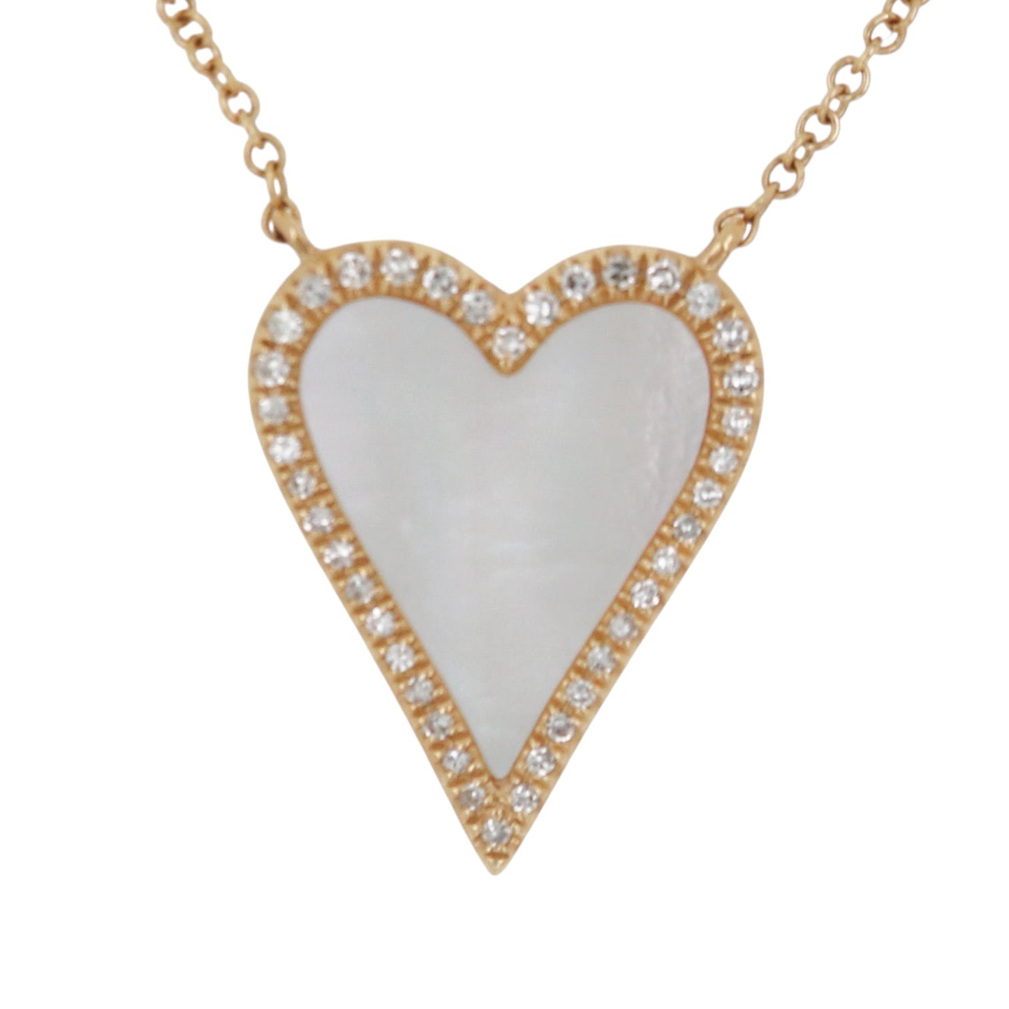 COLLAR CORAZON MADRE PERLA
