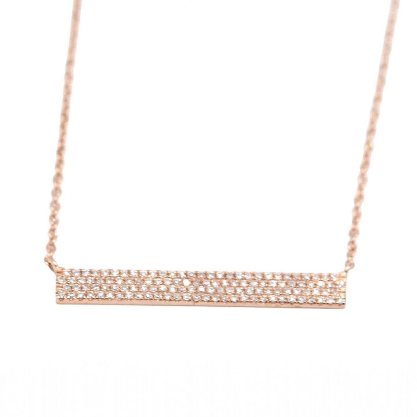 COLLAR BARRA DIAMANTES