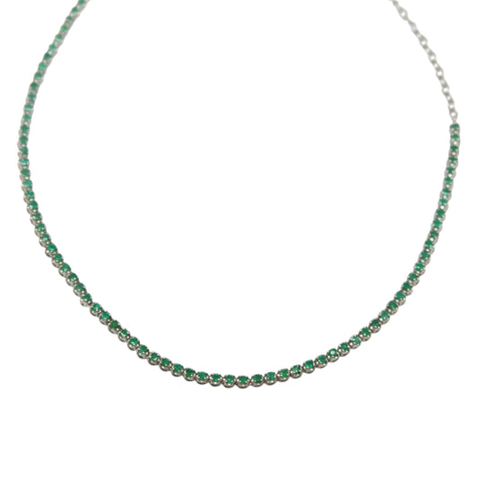 COLLAR - CHOKER TENNIS ESMERALDA