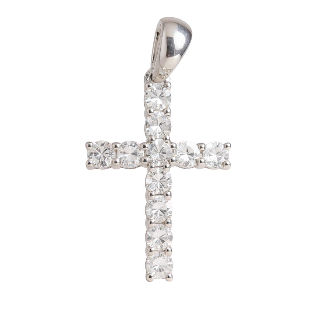 CRUZ ORO BLANCO DIAMANTES