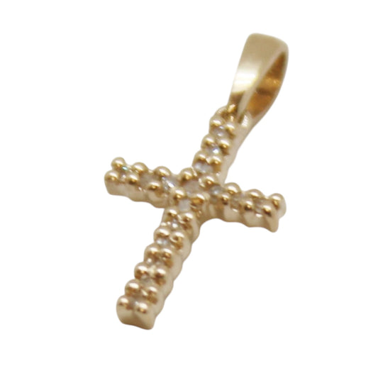 CRUZ ORO AMARILLO DIAMANTES