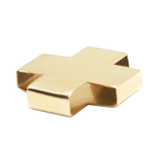 CRUZ LATINA ORO AMARILLO HUECA GRANDE