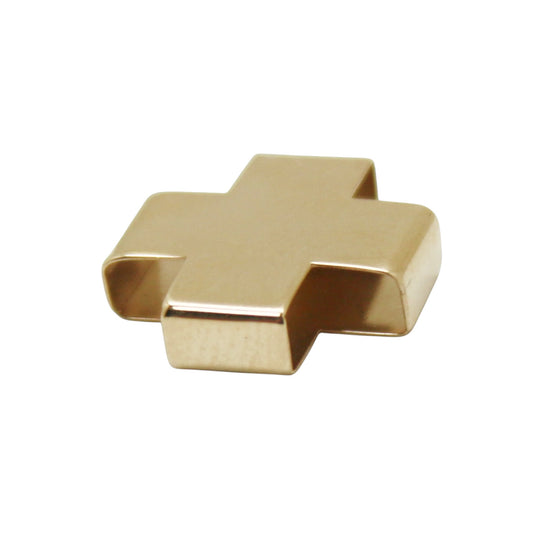 CRUZ LATINA ORO AMARILLO HUECA