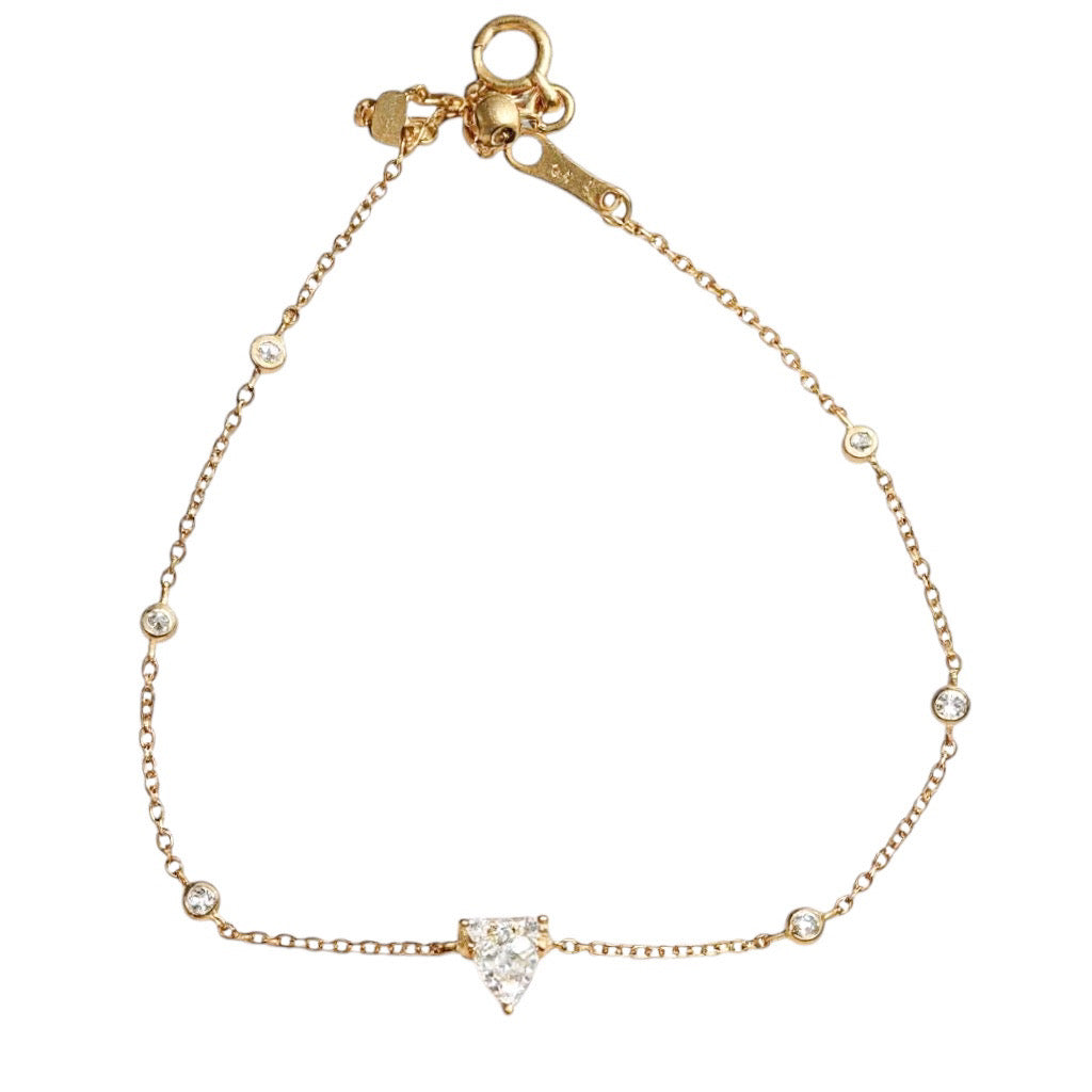 PULSERA TRIANGULO DIAMANTES