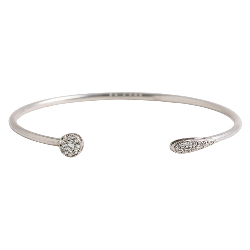 PULSERA RIGIDA ORO BLANCO