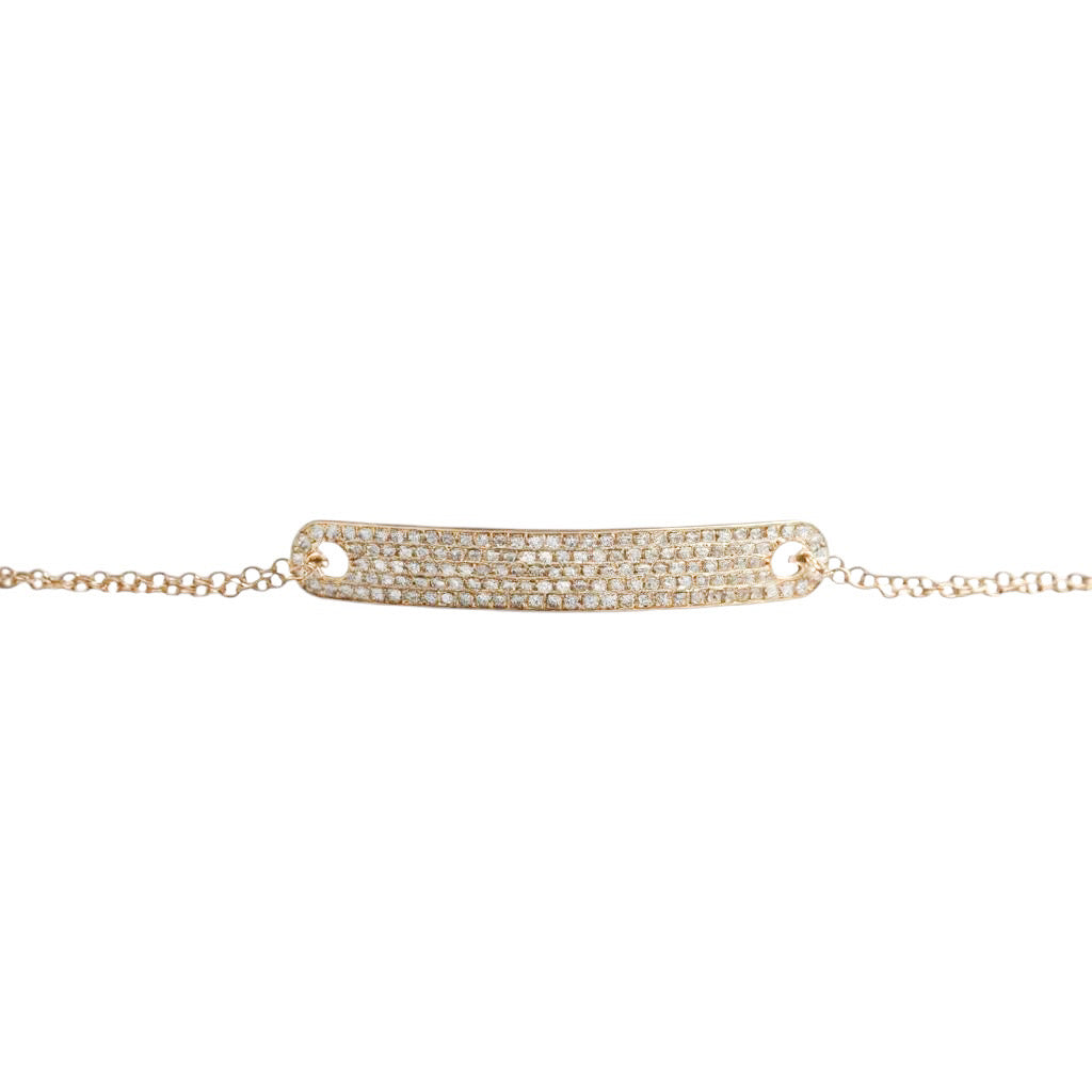 PULSERA BARRA DIAMANTES