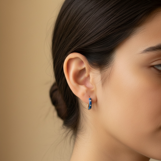 ARRACADAS ESMALTE DIAMANTE