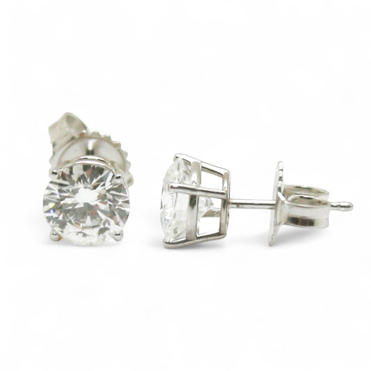 BROQUELES 2.00 CT LAB GROWN